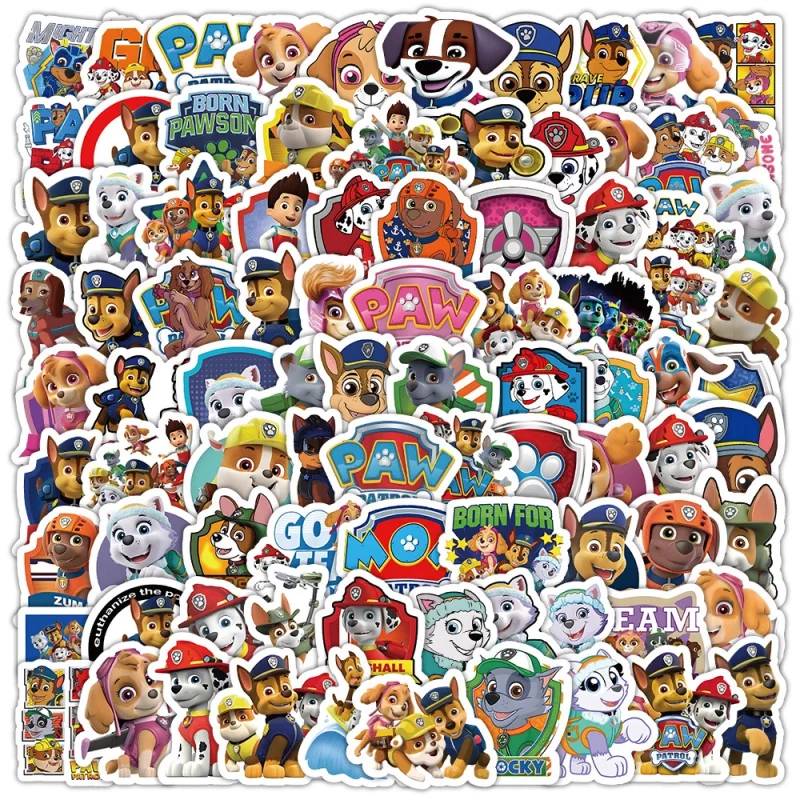 Pack 100 Stickers Pat Patrouille